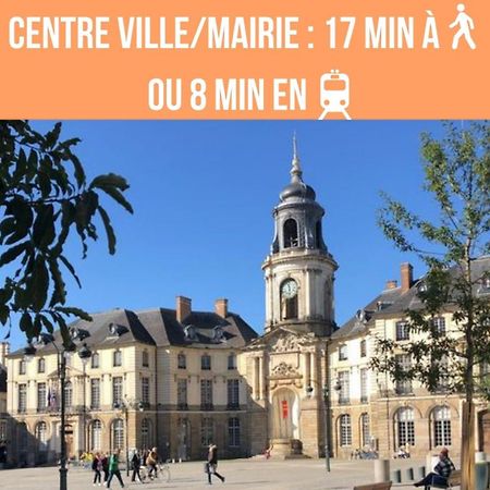 Apartament Le Fatsia - Rennes Gare T2 Zewnętrze zdjęcie